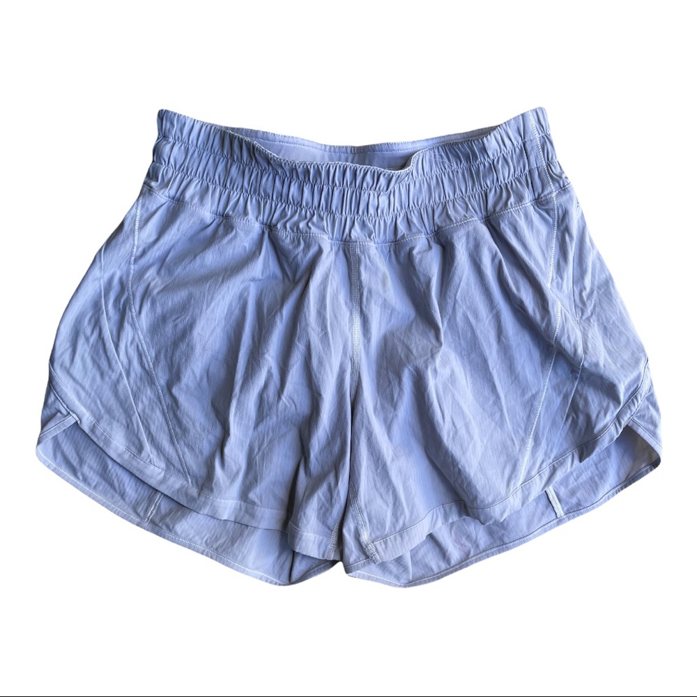 Lululemon Tracker Shorts sz 6 light gray color